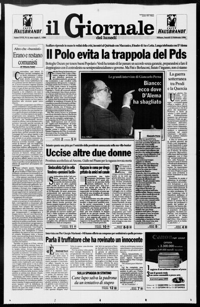 Il giornale del lunedi